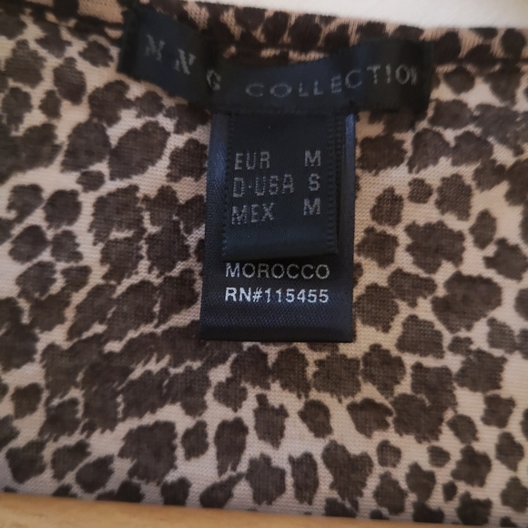 3/$20 MNG Collection leopard print sleeveless top - Picture 5 of 8